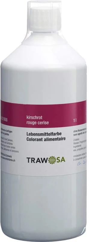 TRAWOSA Lebensmittelfarbstoff kirschrot 1000ml