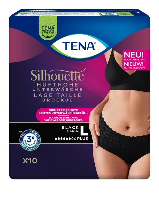 TENA Silhouette Plus L 95–125 cm blau 2 x 10 Stück