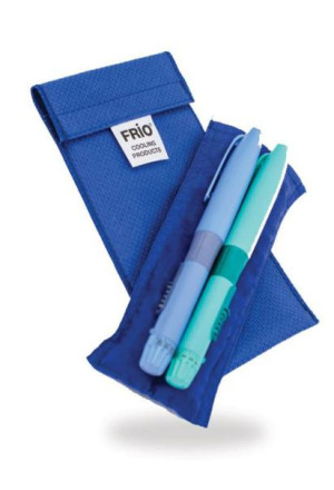 FRIO Doppeltasche 8x18cm blau