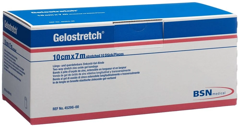 GELOSTRETCH Zinkgelbinde 7 m x 10 cm 10 Stück