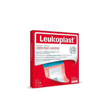 Leukoplast Leukomed Sorbact 8x10cm 3 Stück