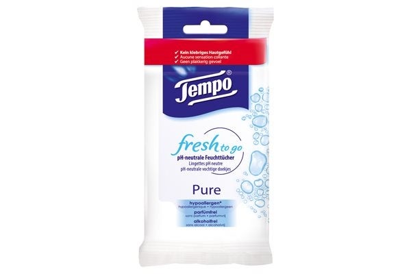 Tempo Handfeuchttücher Pure 10 Stück