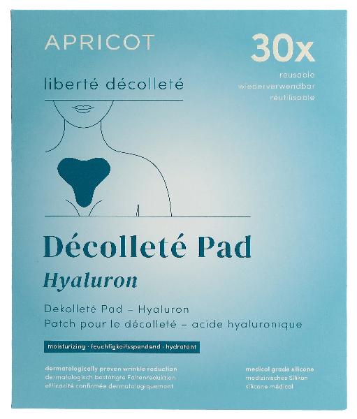 APRICOT Wiederverwendbares Anti-Falten Dekolleté Pad mit Hyaluron