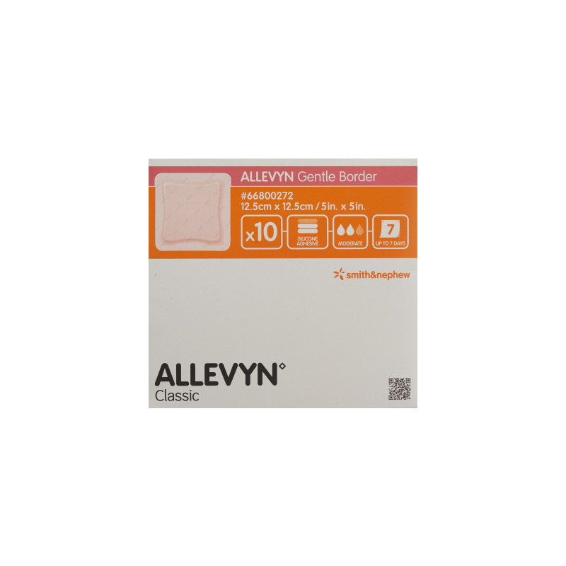 Allevyn Gentle Border Wundverband 12.5x12.5cm 10 Stück