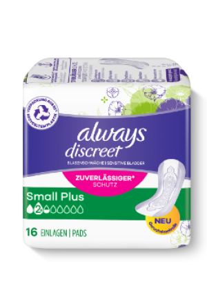 ALWAYS Discreet Inkontinenz Small Plus (n) 16 Stück