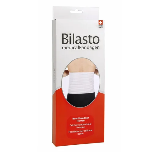 Bilasto Bauchbandage Herren L weiss Klett
