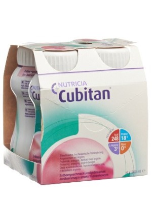 CUBITAN Trinknahrung Erdbeer 4 x 200ml CUBITAN Trinknahrung Erdbeer 4 x 200ml