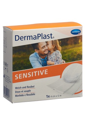 DermaPlast® Sensitive Schnellverband 4 cm x 5 m weiss