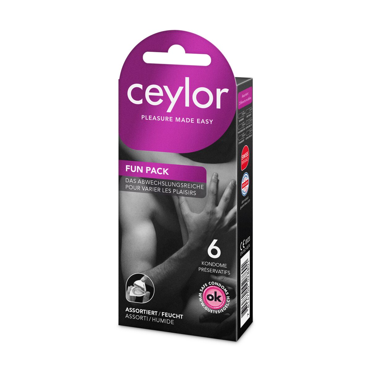 ceylor® Fun Pack Präservativ mit Reservoir 6 Stück ceylor® Fun Pack Präservativ mit Reservoir 6 Stück