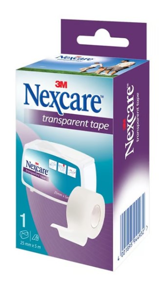3M NEXCARE Transparent Tape 25mmx5m Disp 3M NEXCARE Transparent Tape 25mmx5m Disp