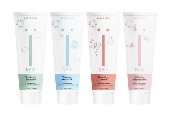 Naïf The Mini Set Baby Reise 4x travel size product 15ml Naïf The Mini Set Baby Reise 4x travel size product 15ml