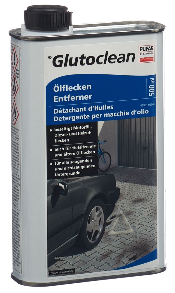 GLUTOCLEAN Ölflecken Entferner Fl 500ml GLUTOCLEAN Ölflecken Entferner Fl 500ml