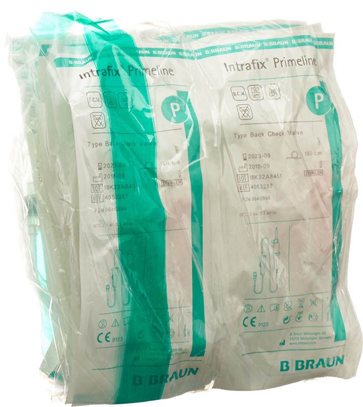 Intrafix Primeline 180cm mit Rückschlagventil 10 Stück