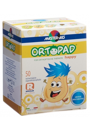 Ortopad Happy Occlusionspflaster regular 50 Stück Ortopad Happy Occlusionspflaster regular 50 Stück