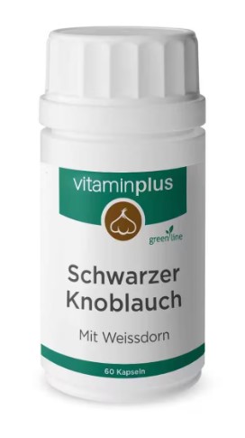 vitaminplus Schwarzer Knoblauch Weissdorn Kapseln 60