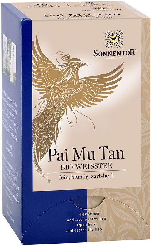 Sonnentor Weisser Tee Pai Mu Tan BIO Teebeutel, 18 Stück Sonnentor Weisser Tee Pai Mu Tan BIO Teebeutel, 18 Stück
