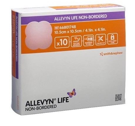 Allevyn Life Non-Bordered 10.5x10.5cm 10 Stück