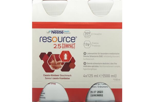 Resource 2.5 Compact Cassis-Himbeer 4 x 125ml Resource 2.5 Compact Cassis-Himbeer 4 x 125ml