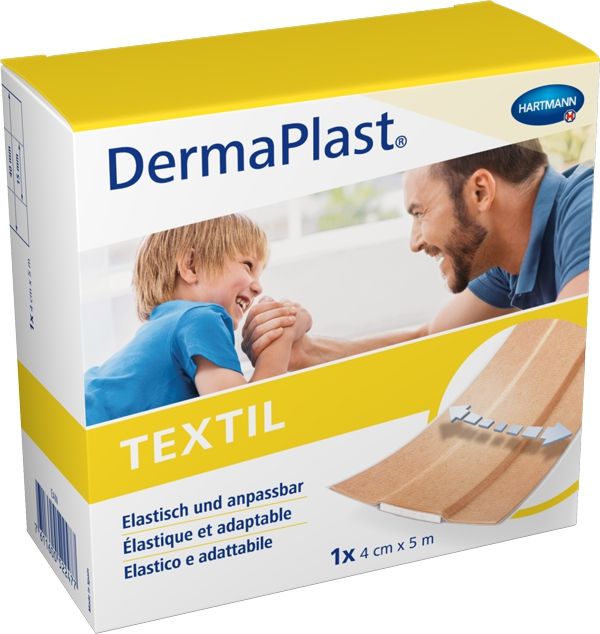 DermaPlast® Textil Schnellverband 4cmx5m Rolle DermaPlast® Textil Schnellverband 4cmx5m Rolle