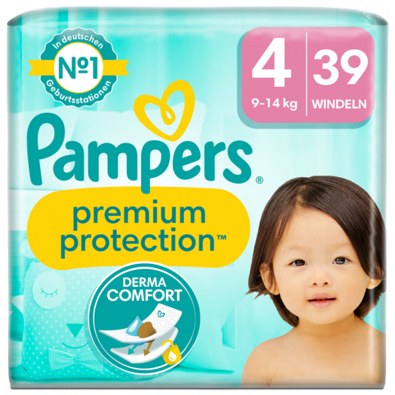 Pampers Premium Protection Gr4 9-14kg Sparpack 39 Stück