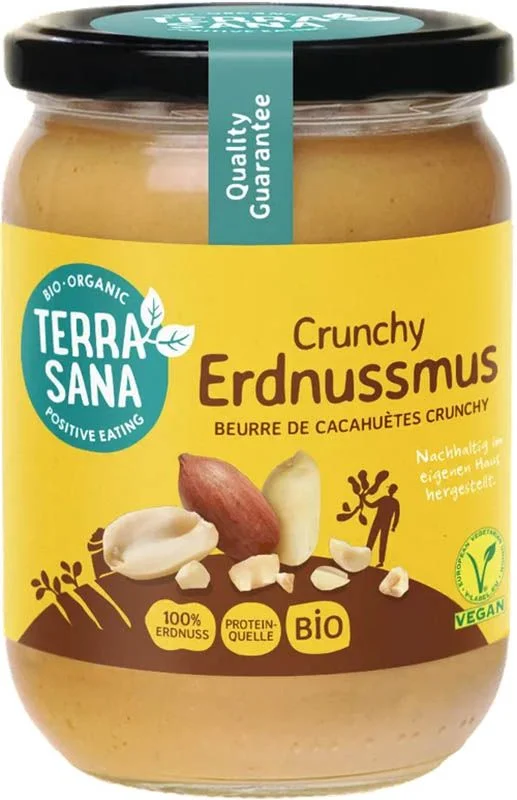 TERRASANA Erdnussmus Crunchy Bio 500g