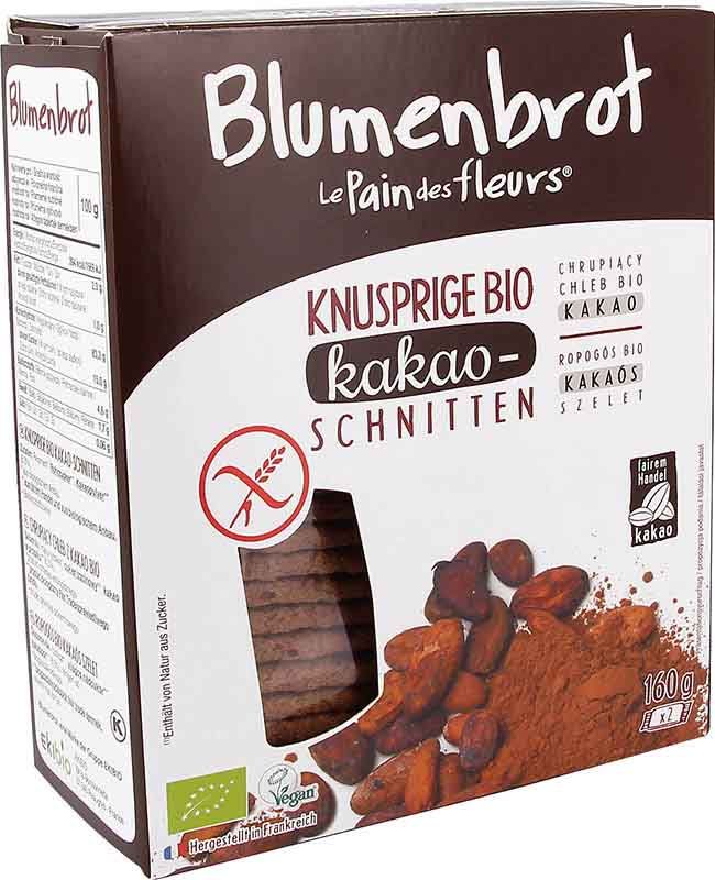 Blumenbrot Knusprige Schnitten Kakao 160g