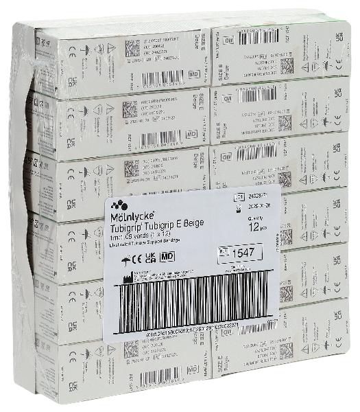 Tubigrip Schlauchbandage E 1mx8.75cm beige 12 Stück