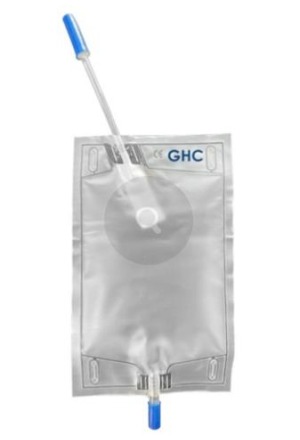 GHC Urinbeutel CAREFLOW 0.75l 12cm unsteril mit Ablass mit Rücklaufventil 10 Stück