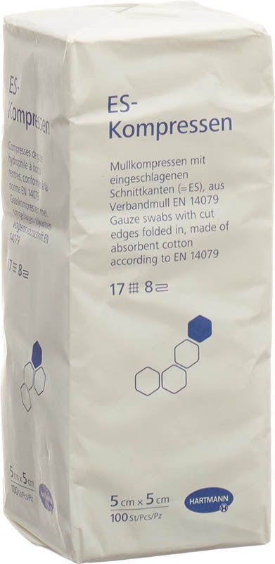 Hartmann ES-Kompressen 8fach 5x5cm 100 Stück