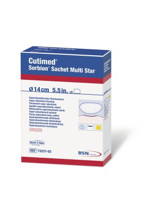 CUTIMED Sorbion Sachet Multi Star 8cm 5 Stück