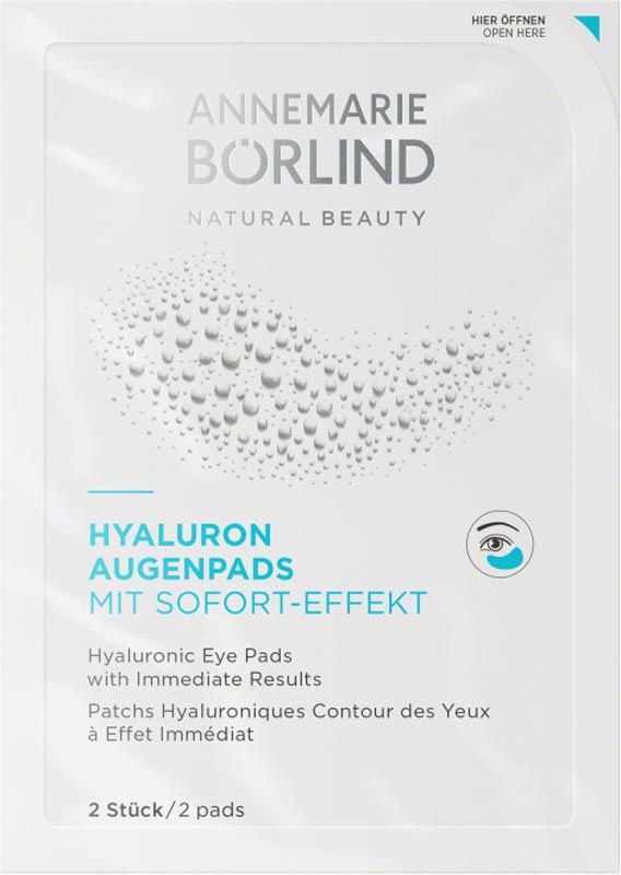 Börlind Hyaluron Augenpads Sofort Effekt 6 Stück Börlind Hyaluron Augenpads Sofort Effekt 6 Stück