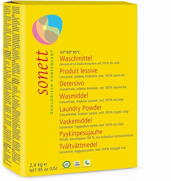 Sonett Waschmittel 40° 60° 95°C Pulver 2.4kg Sonett Waschmittel 40° 60° 95°C Pulver 2.4kg