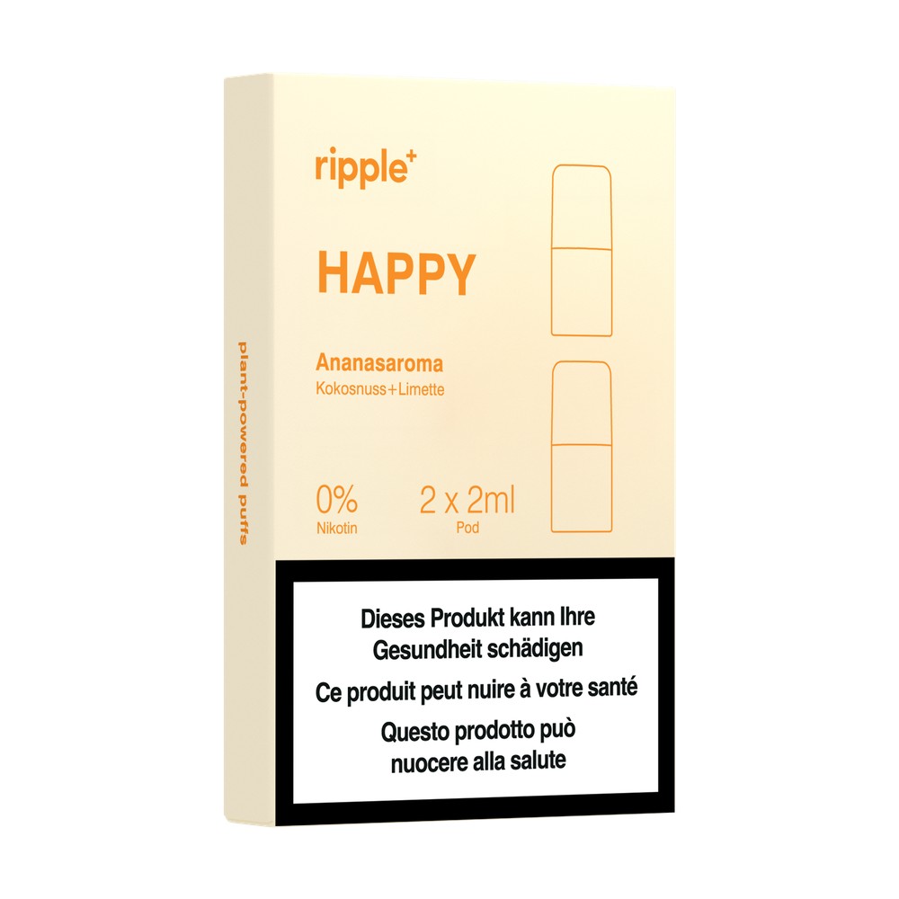 RIPPLE+ HAPPY Ananasaroma Kokosnuss + Limette