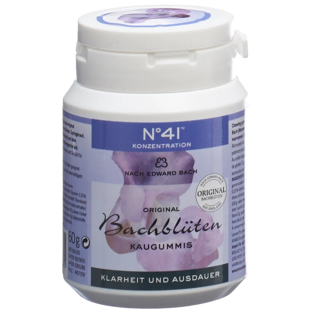 LEMON PHARMA Dr. Bach Kaugummi Konzentration 60g