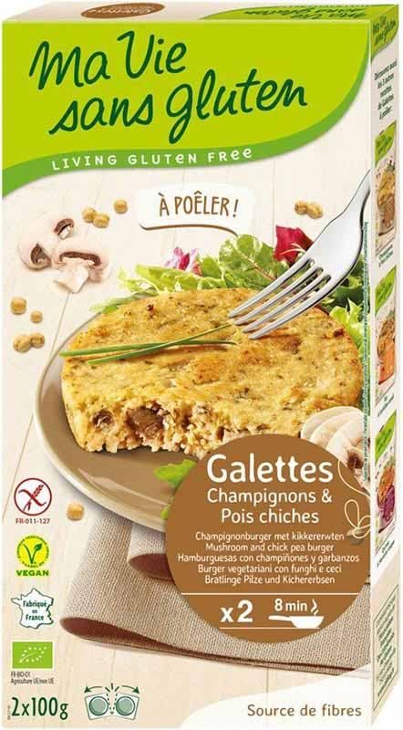 MA VIE S GLUT Bratlinge Pilze-Kichererbs 2 x 100g MA VIE S GLUT Bratlinge Pilze-Kichererbs 2 x 100g