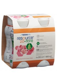 Resource 2.0 Fibre Erdbeer 4 x 200ml Resource 2.0 Fibre Erdbeer 4 x 200ml