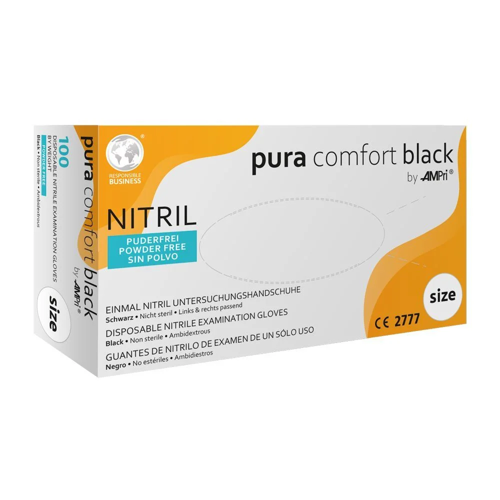 Ampri Nitril HS Pura Comf L schwarz Box 100 Stück