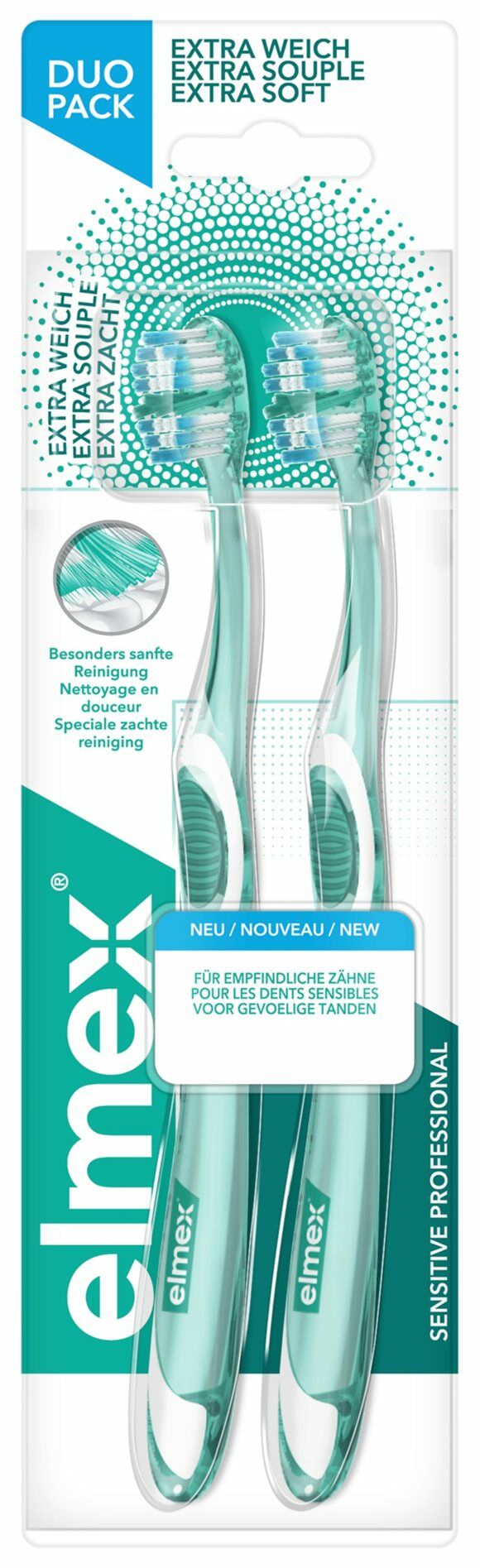 ELMEX SENSITIVE PROF Zahnbürste Duo 2 Stück ELMEX SENSITIVE PROF Zahnbürste Duo 2 Stück