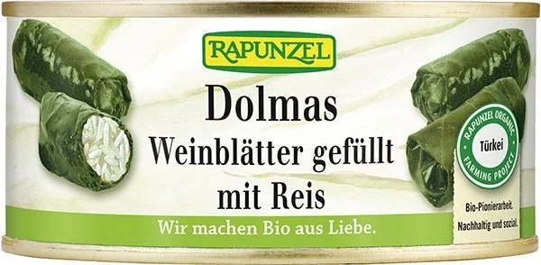 Rapunzel Dolmas Weinblätter gefüll m Reis Ds 280g