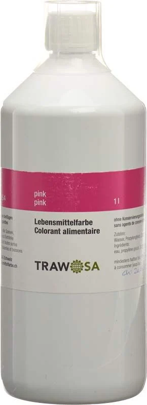 TRAWOSA Lebensmittelfarbstoff Pink 1l