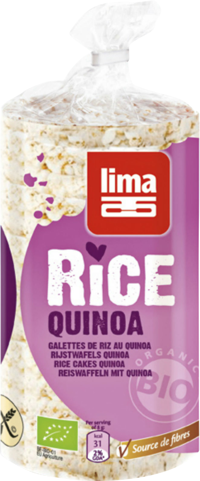 Lima Reiswaffeln Quinoa Btl 100g
