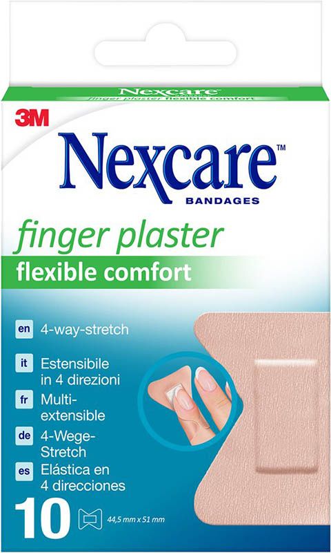 3M Nexcare Fingerpflaster Flexible Comfort 4.45x5.1cm 10 Stück 3M Nexcare Fingerpflaster Flexible Comfort 4.45x5.1cm 10 Stück