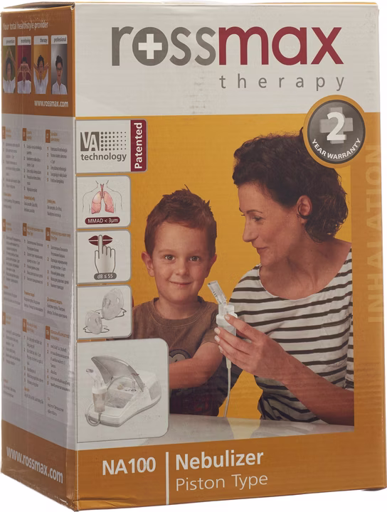 Rossmax Inhalationsgerät Vernebler Set Erwachsene/Kinder NA100