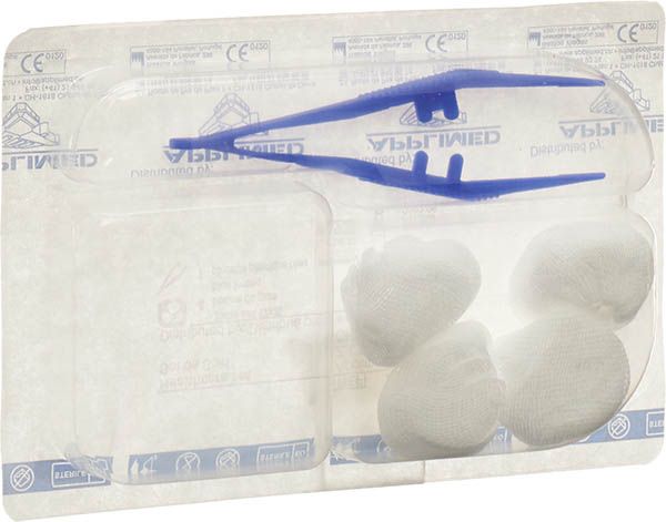 APPLIMED APPLI SET Sterilset 4 Tupfer 1 Pinzette