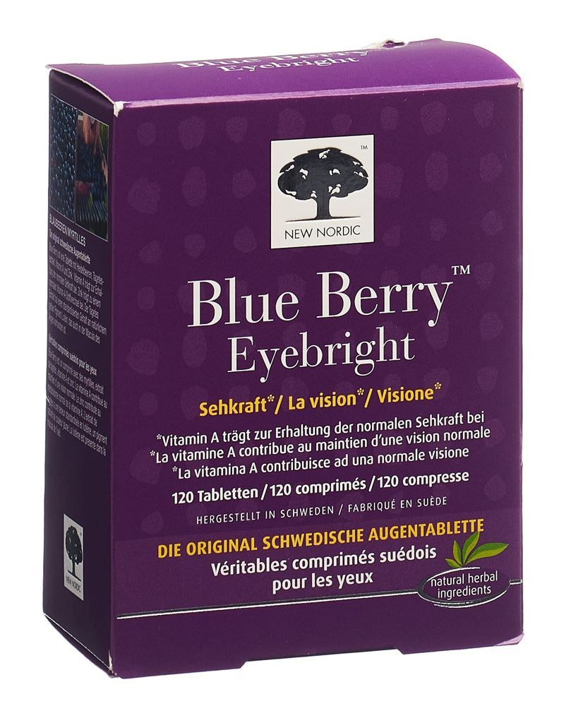 NEW NORDIC Blue Berry Eyebright Tabl 120 Stück
