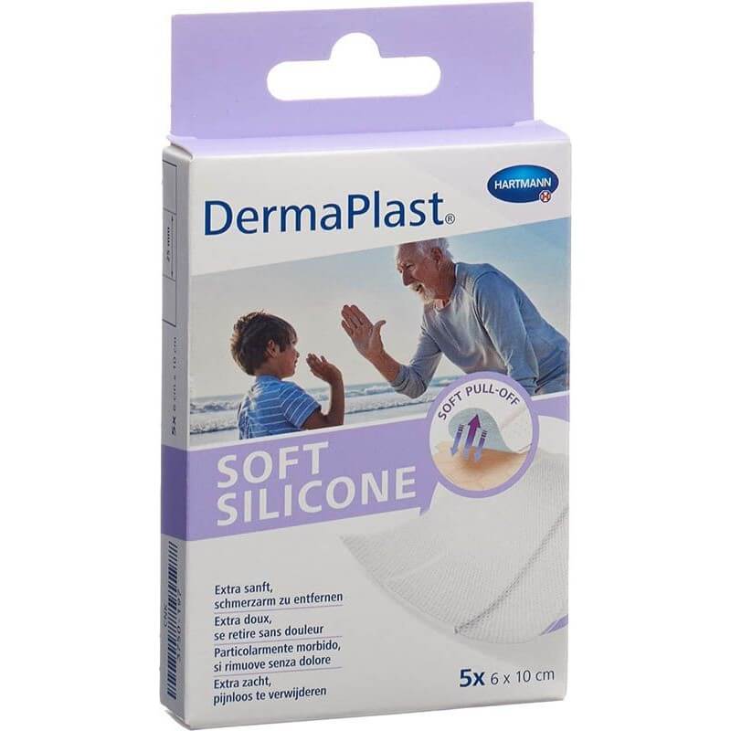 DermaPlast Soft Silicone 6x10cm 5 Stück DermaPlast Soft Silicone 6x10cm 5 Stück