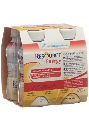 Resource Energy Vanille 4 x 200ml Resource Energy Vanille 4 x 200ml