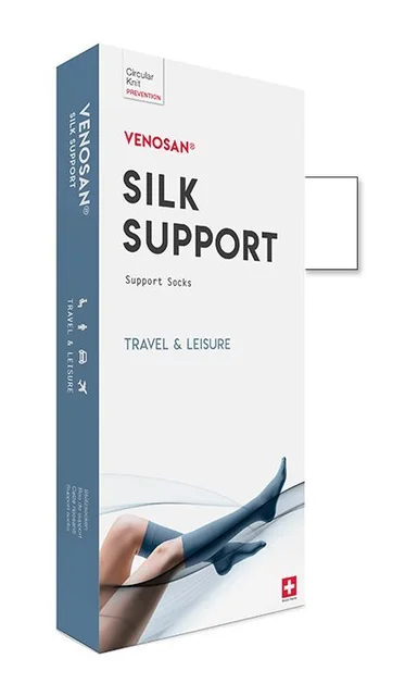 Venosan SILK A-D Support Socks L Weiss