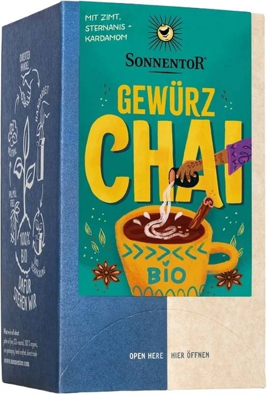 Sonnentor Gewürz Chai Tee BIO Beutel 18 Stück