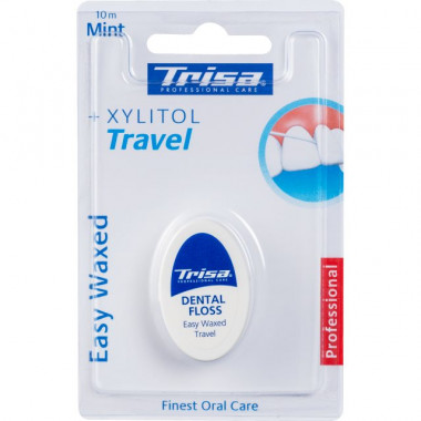 Trisa Easy Waxed Travel 10m mint Xylitol Trisa Easy Waxed Travel 10m mint Xylitol